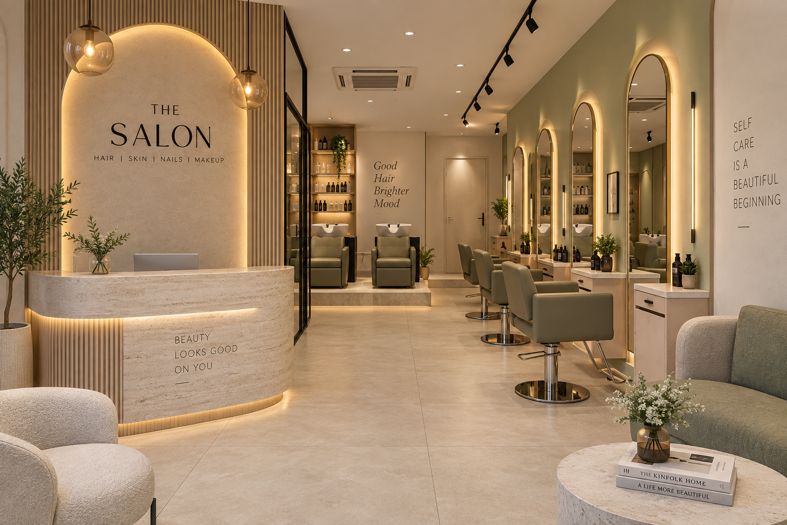 Salon interior design